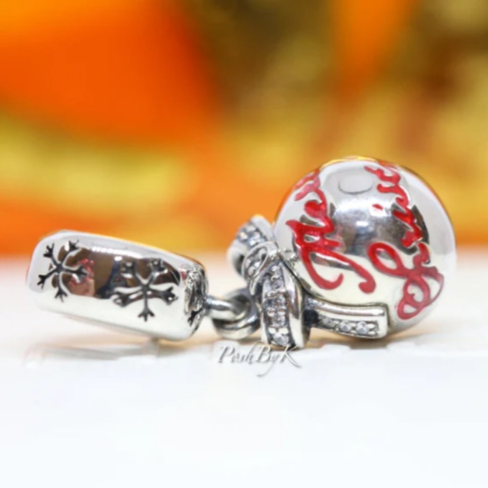 Pandora Merry Christmas Bauble Pendant Charm 792008CZ